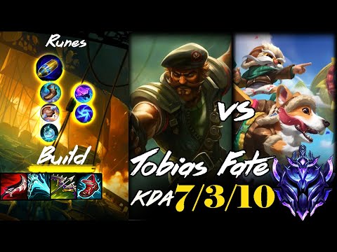 [ Tobias Fate ] Gangplank vs Corki Mid - Preeason 12 - Diamond IV