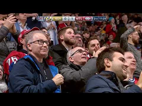 Brendan Gallagher 1-0 Goal - Predators @ Canadiens - 02102018