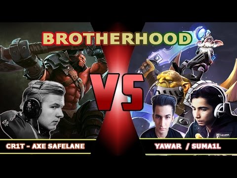 Brotherhood: Suma1L & Yawar vs Cr1t- in a FULL ACTION GAME - Dota 2 7.xx