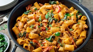 This is based off my most popular recipe on YouTube! | Tuscan Chicken Pasta