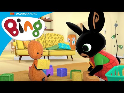 Bing szivárványos építőkockákból tornyot épít | Bing magyarul