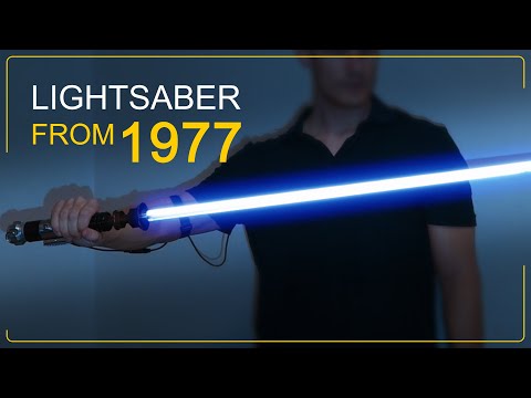 How lightsabers were filmed in 1977 | Obi-Wan's prop saber replica