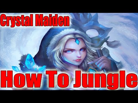 Dota 2 How To Jungle Crystal Maiden Patch 7.31 7k gold 15 min
