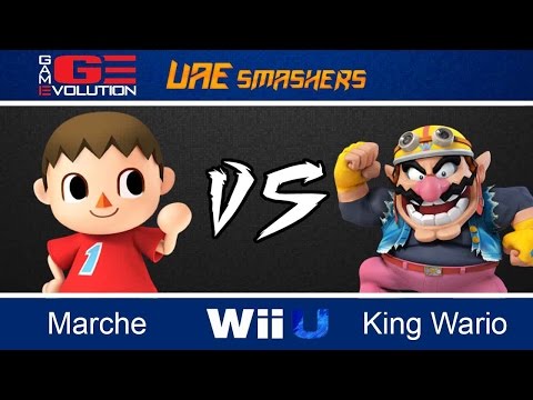 Game Evolution 2015 SSB4: Marche (Pikachu, Villager) vs King Wario (Dr. Mario, Wario) - LR1