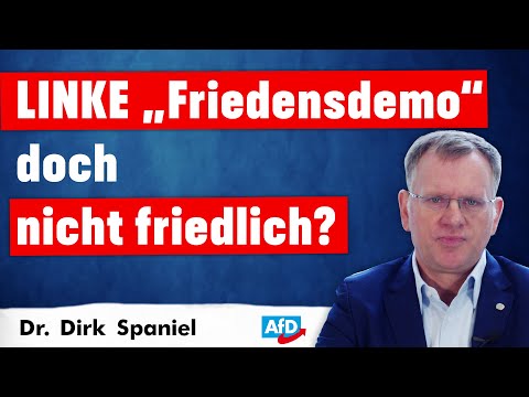 AfD über "Aufstand für den Frieden" oder doch linke Staatszersetzung?