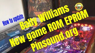 How to update Bally Williams Pinball to newest game ROM EPROM from Pinsound.org