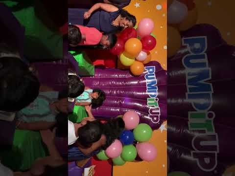 Happy Birthday Adwitha,Athu and Adwi,happy birthday song,cake cutting,pump it up!!5thbirthday party