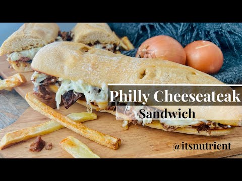 Easy Homemade Philly Cheese Steak Sandwich🥖 & Perfect Side of French Fries for Lunch or Dinner 🍟🍟