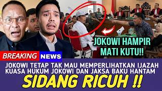Download lagu SIDANG RICUH !! JOKOWI MASIH SEMBUNYIKAN IJAZAHNYA, KUASA HUKUM DAN JAKSA BAKU HANTAM DI DEPAN HAKIM mp3