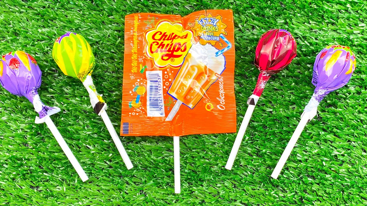 Satisfying Video | Lollipop Candy with Glitter Chupa Chups, Yummy Fruit Sweets ASMR