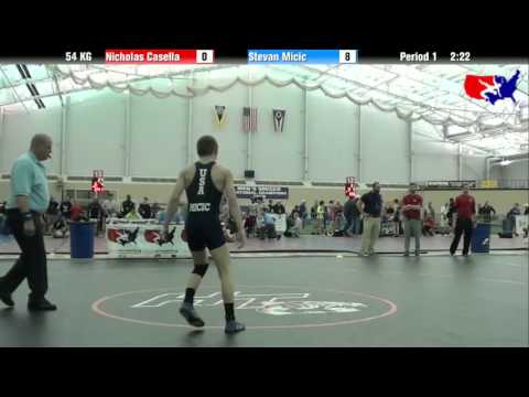 Nicholas Casella vs. Stevan Micic at 2013 FILA Cadet Nationals - FS