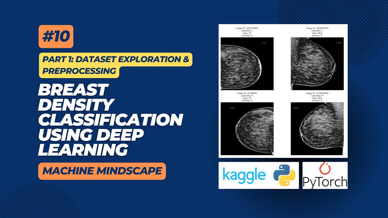 10 | Breast Density Image Classification Using Python | Part 1 | RSNA | Preprocessing
