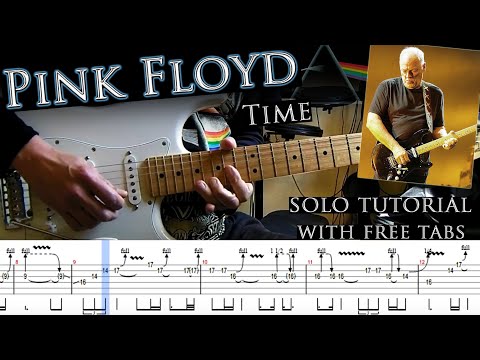 Pink Floyd - Time guitar solo lesson (with tablatures and backing tracks)