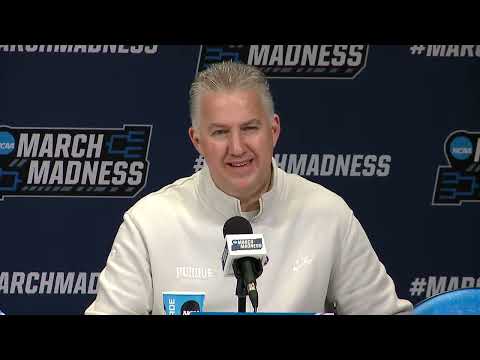 Purdue Second Round Postgame Press Conference - 2024 NCAA Tournament