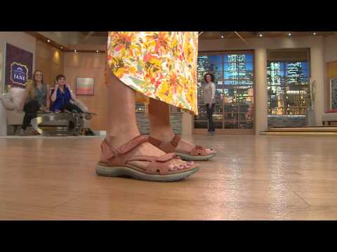 Earth Origins Suede Sandals w/ Adj. Straps - Barkley