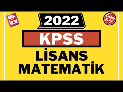 (31 Temmuz 2022) KPSS LİSANS MATEMATİK [+PDF] - 2022 KPSS Matematik Soru Çözümleri