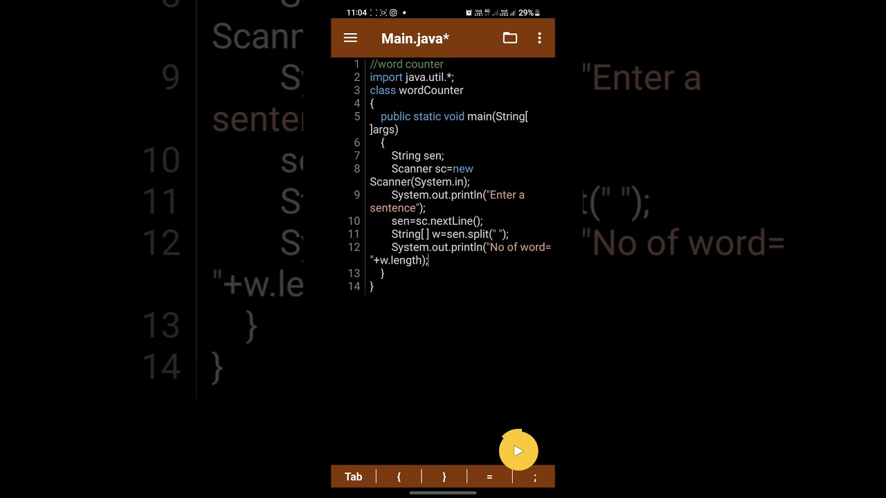 java program  word counter #java #javaprogramming java #quicktechpoint