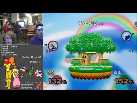 CB 2/18/18 - Melee Singles - A Rookie (Mario) Vs. 119J (JP, CF, Falco, Yoshi, IC) - Top 12 GF