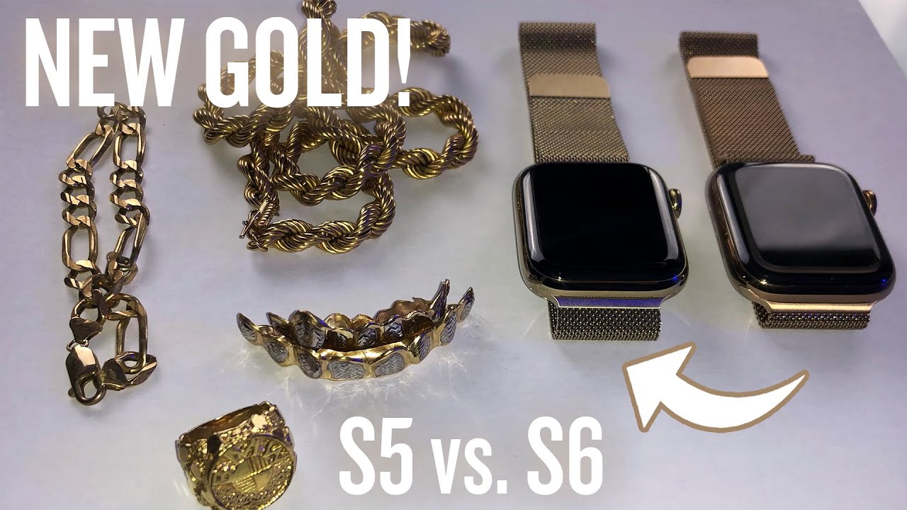 Apple Watch Series 6 Gold Stainless Steel with Milanese Loop