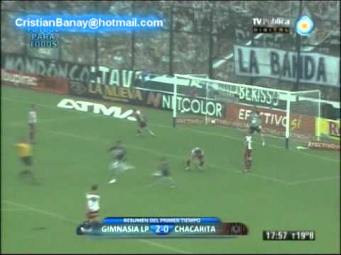 Gimnasia Lp 2 Chacarita 0 Torneo Nacional B 2011-12 Los goles (5/3/2012)