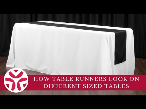 How Table Runners Look on Different Sized Tables