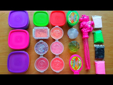 Slime Smoothie - Mixing Old Slimes and More Stuff - Crunchy Slime