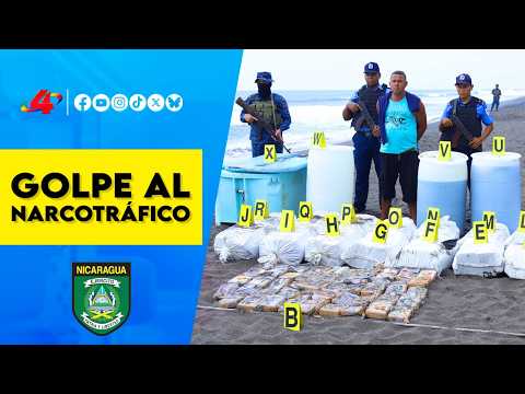 Fuerza Naval de Nicaragua incauta casi media tonelada de droga en Villa El Carmen 🚨🛥️