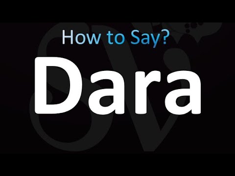 How to Pronounce Dara (correctly!)