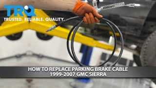 How to Replace Parking Brake Cable 1999-2007 GMC Sierra