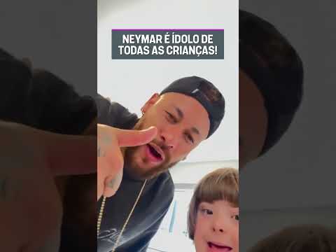 O NEYMAR É ÍDOLO DAS CRIANÇAS! SE LIGA NESSE ENCONTRO! #shorts