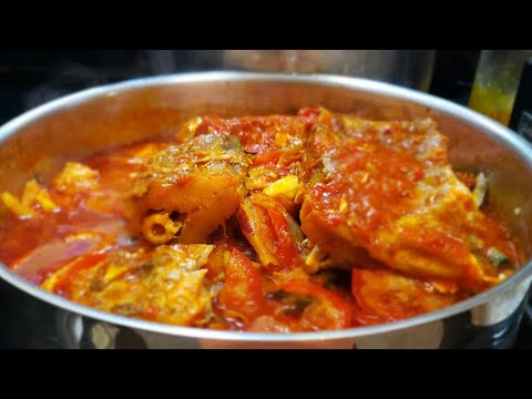 HOW TO COOK STOCKFISH TOMATOES PEPPER SAUCE RECIPE/ PEPPERED STOCKFISH RECIPE NIGERIAN FOOD