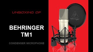 Video thumbnail for BEHRINGER TM1 CONDENSER MIC UNBOXING by Caty J Beatz
