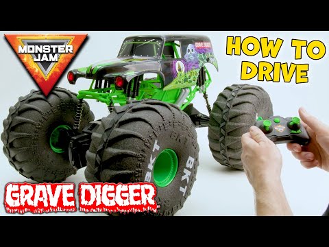 Grave Digger Monster Jam RC Trucks, Toys & Playsets ☠️ How To Set Up, Assemble and Stunt!