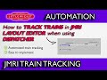 Automated Train Tracking in JMRI Layout Editor when using Dispatcher