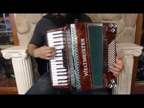 NEW Brown Weltmeister Monte Classic 34 Piano Accordion MMM 34 72 image 4