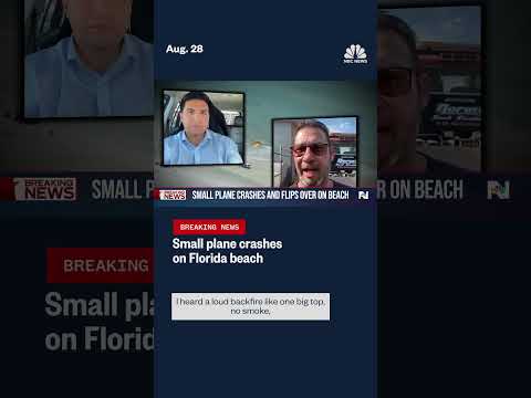 Small plane crashes on Florida beach