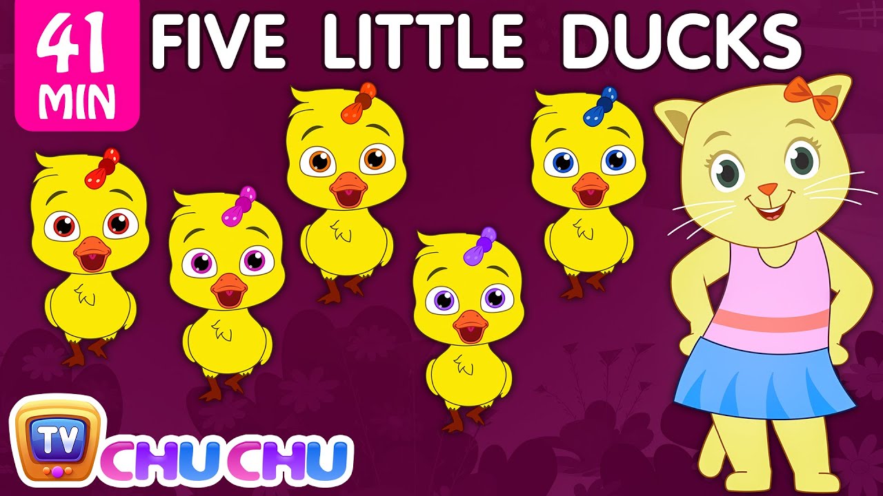 Five Little Ducks Plus Many More Nursery Rhymes | Cartoon Songs for Kids | Cutians | ChuChu TV