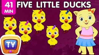 Five Little Ducks Plus Many More Nursery Rhymes | Cartoon Songs for Kids | Cutians | ChuChu TV