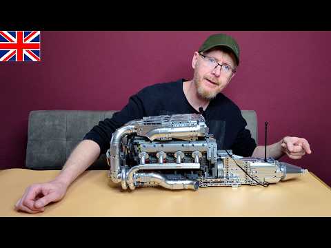 Mould King  10168  - V8 TwinTurbo Engine- Review English