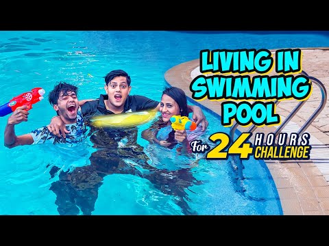 ২৪ ঘণ্টা পানিতে থাকার প্রতিযোগিতা | Living In Swimming Pool For 24 Hours Challenge | Rakib Hossain