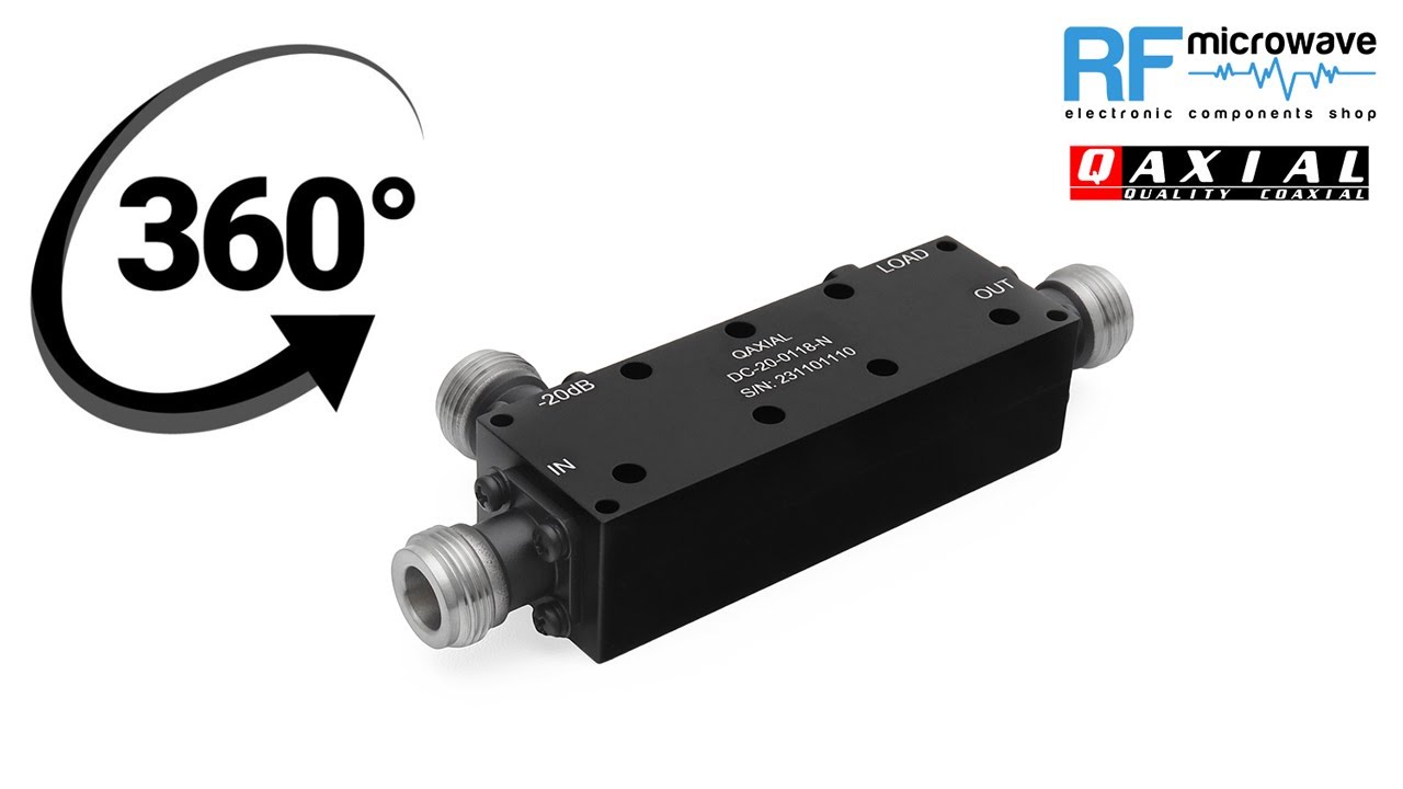 Directional coupler, 1 - 18GHz, 20dB, 50W, N female