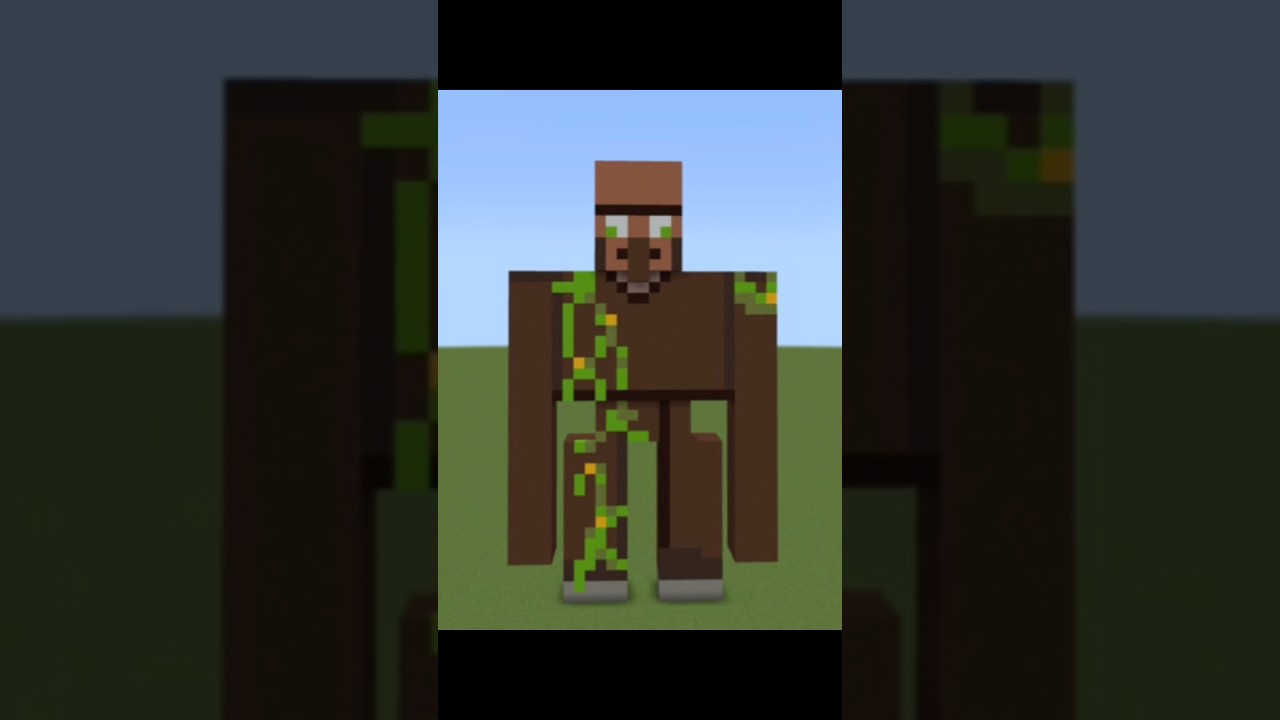 村人とアイアンゴーレムを混ぜると？#minecraft #shorts #はやりのやつ #バズれ