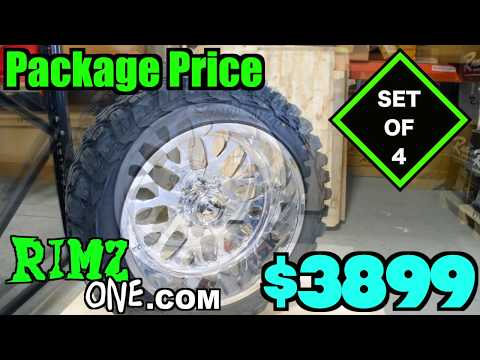 22x12 Fuel Forged Packages w/ 35x12.50R22 Gladiator Xcomp MT
