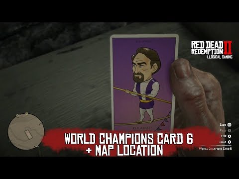 World Champions Cigarette Card 6 - Walker E.D. Ewing - Red Dead Redemption II - Map Location