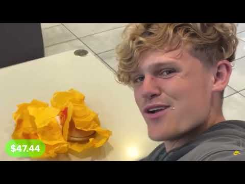 Ryan Trahan Eating Fast For 2 Minutes