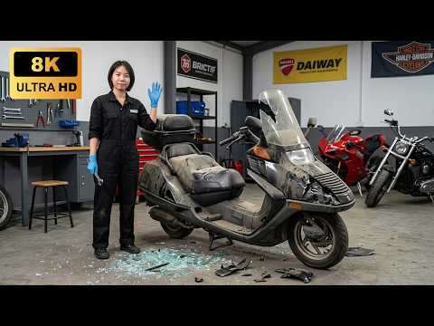 Thumbnail for Epic 80s Retro Scooter Rebuild: Honda CN250 Helix Restoration by Honda CN250