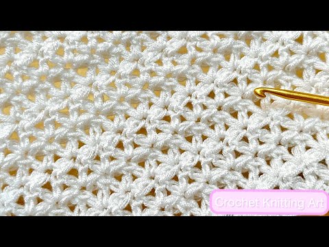 Unusual Crochet Pattern for Baby Blankets, Shawls, Bags & Tops | Easy & Pretty Crochet Stitch