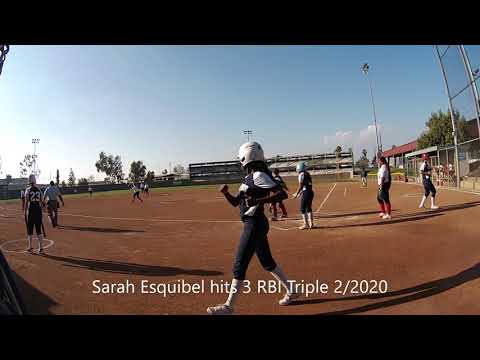 Sarah Esquibel Softball Highlights LOHS early Spring 2020; Class of 2021