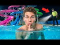 I Snuck Into A Waterpark OVERNIGHT
