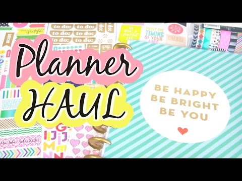 Planner Supply HAUL - Stickers & Washi Tape - The Happy Planner 2016 | SoCraftastic